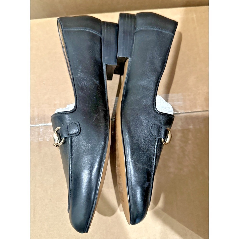 Linea Paolo Women Size Maura Essential Golden Bit Leather Loafers Classic *READ* - Picture 4 of 11
